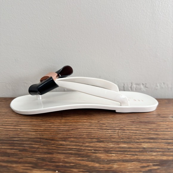 Ted Baker Shoes - Ted Baker Rafeek Bow Cream Flip Flops Women's UK Size 4 US Size 6-6.5
